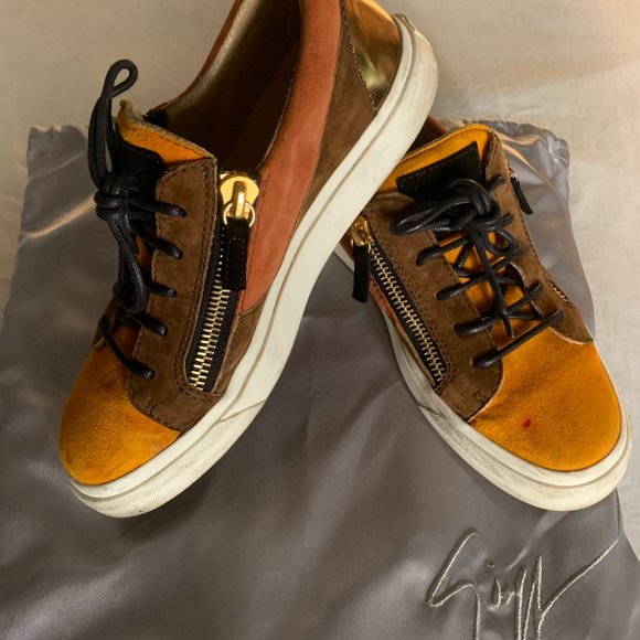 Giuseppe Zanotti Gold Sneakers - Picture 3 of 5